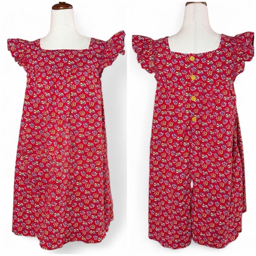 Vintage 70s Floral Smock Top